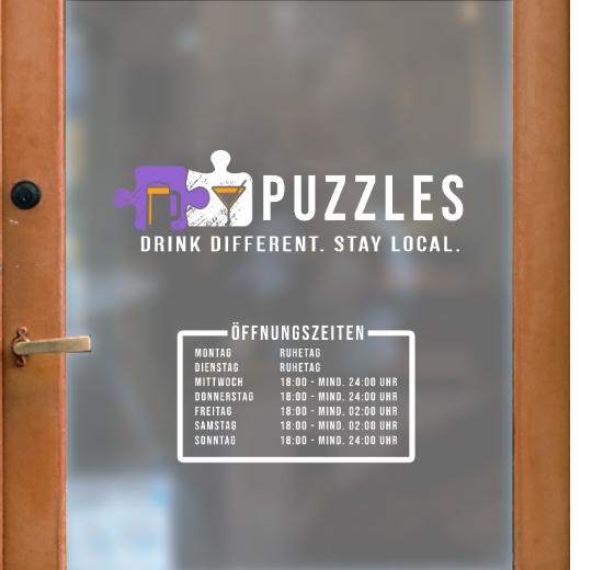 Öffnungszeiten Aufkleber selber gestalten