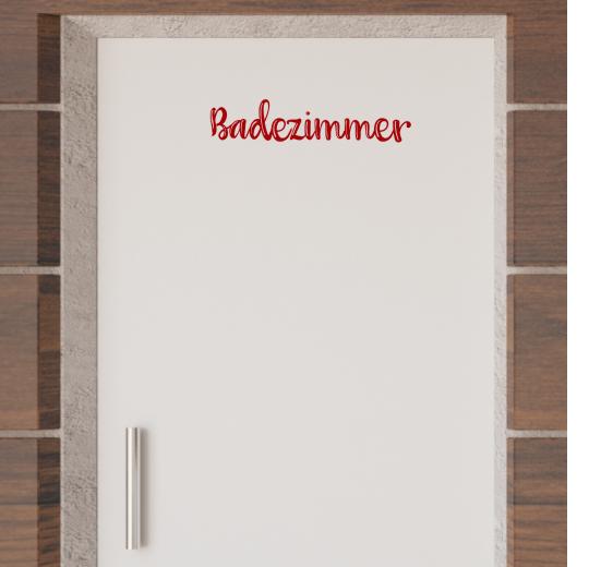 Türaufkleber selber gestalten