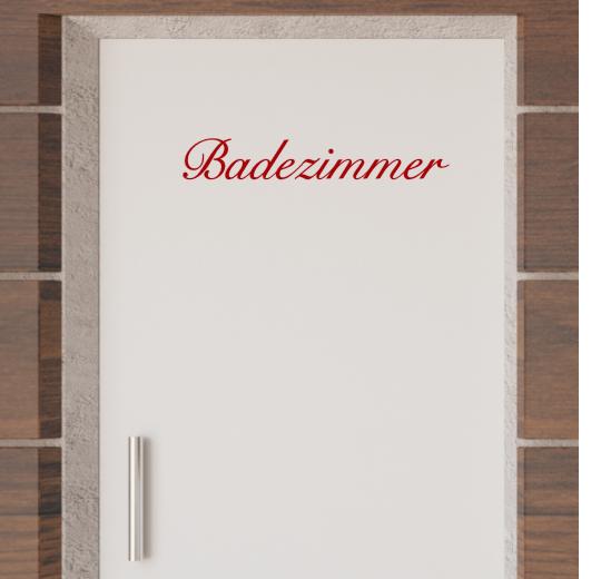 Türaufkleber selber gestalten