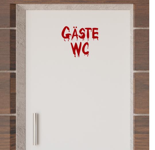 Türaufkleber selber gestalten