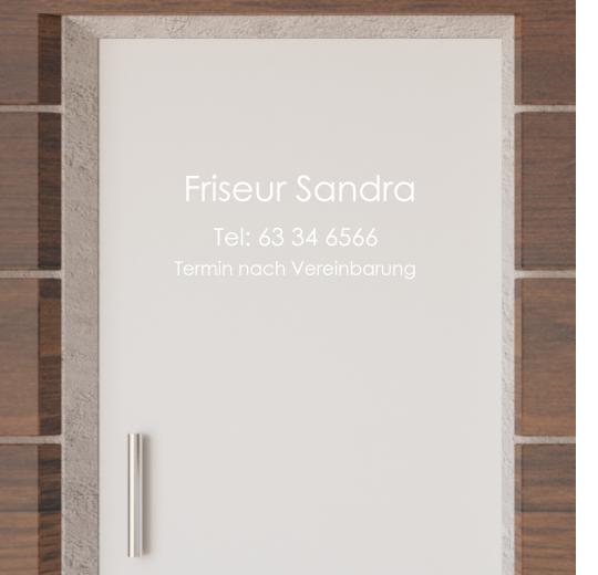 Türaufkleber selber gestalten