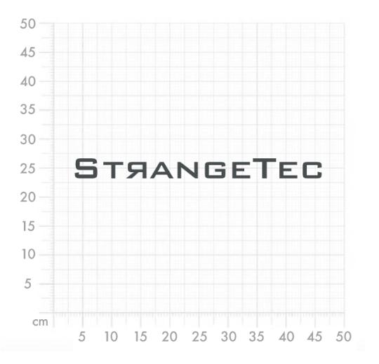 Aufkleber selber gestalten - Arbeitsfläche 50cm x 50cm