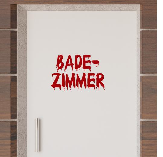 Türaufkleber selber gestalten