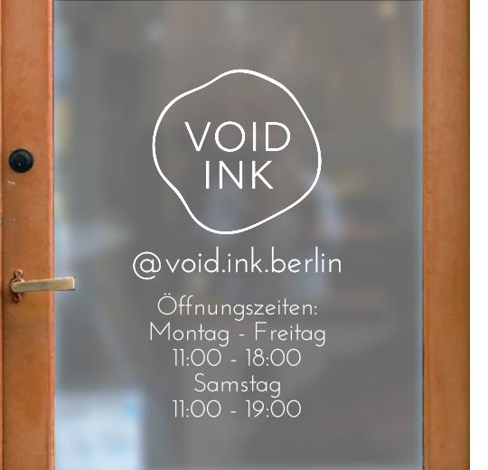 Öffnungszeiten Aufkleber selber gestalten