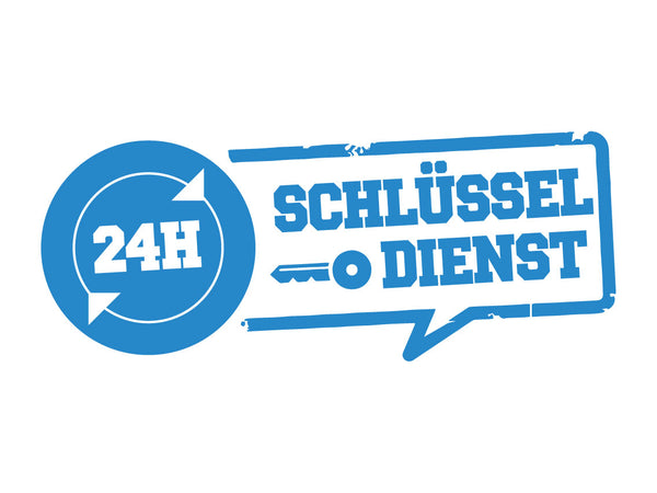 Aufkleber Schlüsselnotdienst 24 Stunden