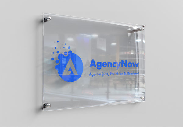 Firmenschild Acrylglas Außen 3:2