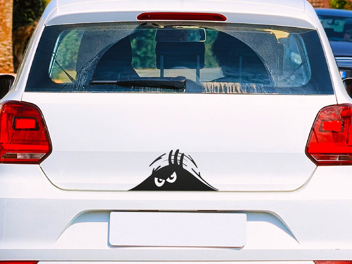 Autoaufkleber Wütende Augen
