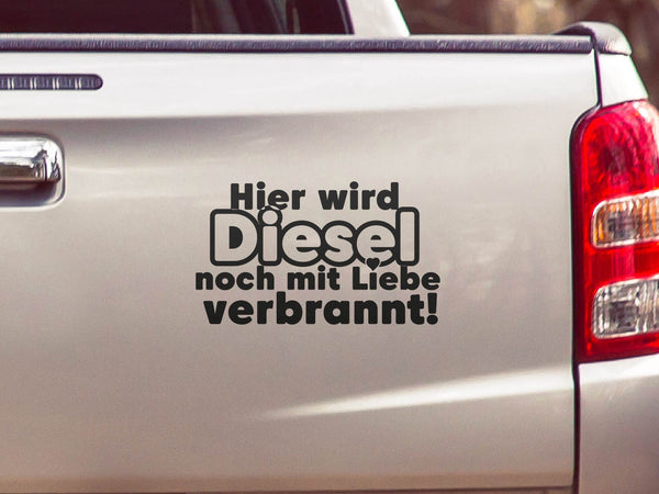 Autoaufkleber Diesel Liebe