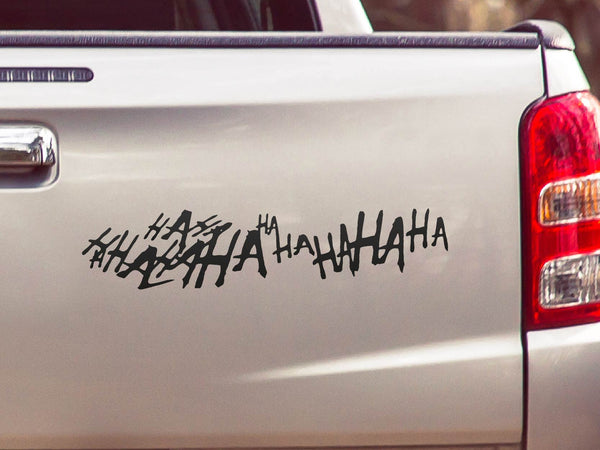 Autoaufkleber Hahaha Joker Lachen