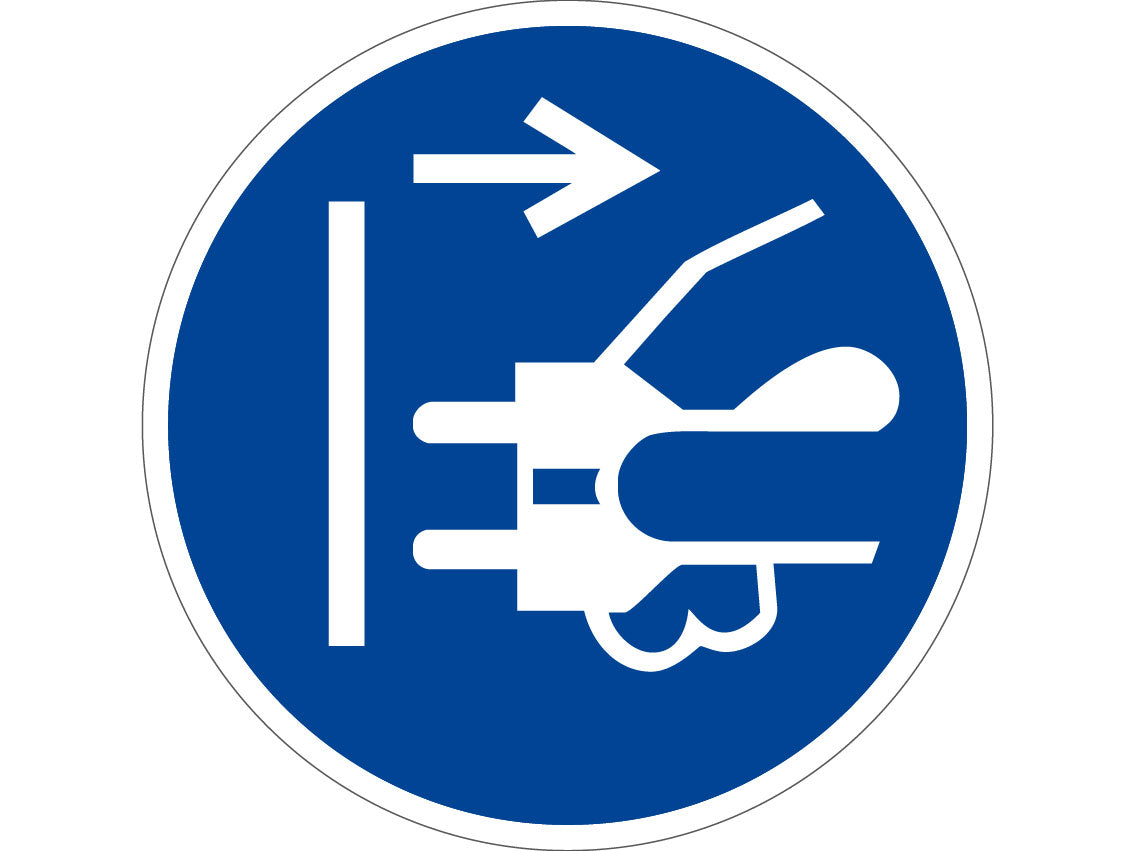 Aufkleber Netzstecker ziehen M006