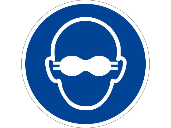 Aufkleber weitgehend lichturchlässigen Augenschutz benutzen M007