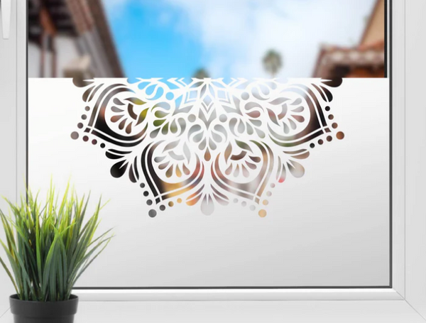 Sichtschutzfolie Mandala 80cm x 40cm