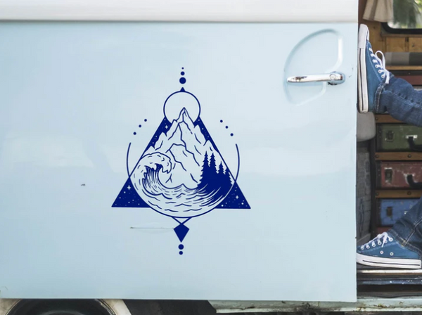 Aufkleber Geometrische Natur 60cm x 80cm