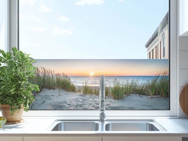 Milchglasfolie Düne Ostsee