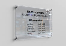 Laden Sie das Bild in den Galerie-Viewer, Firmenschild Acrylglas Außen 3:2