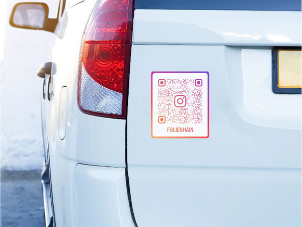 Instagram QR-Code Autoaufkleber
