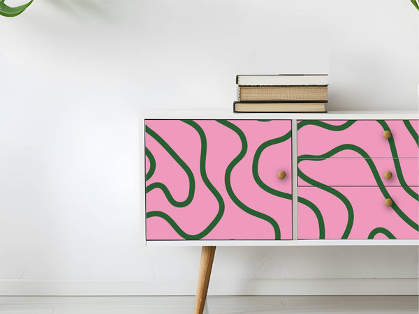 Möbelfolie Pop-Art Linienmuster