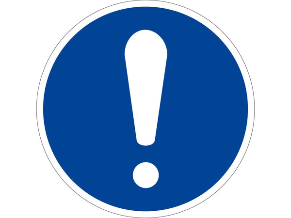 Aufkleber M001 allgemeines Gebotszeichen