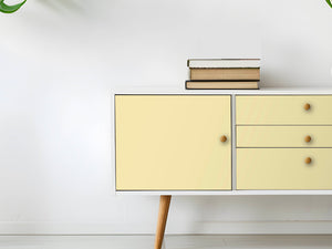 Möbelfolie Sandgelb Schrank