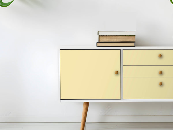 Möbelfolie Sandgelb Schrank