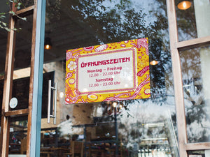Schaufensteraufkleber Asia Nudeln Öffnungszeiten
