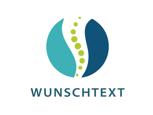 Aufkleber Physiotherapie Logo Kreis Wirbelsäule Name
