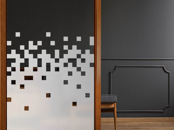 Milchglasfolie Pixelchaos Sichtschutzfolie