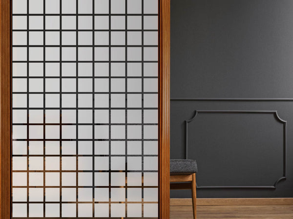 Milchglasfolie Quadrate Mittel Sichtschutzfolie