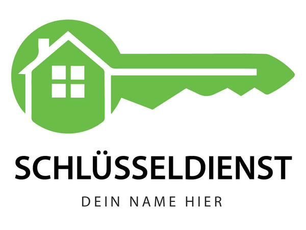 Aufkleber Schlüsseldienst mit Name