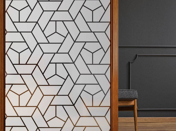 Sichtschutzfolie Trapez 80cm x 40cm