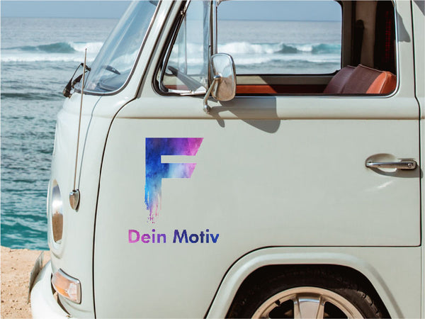 Autoaufkleber drucken lassen - Mehrfarbig