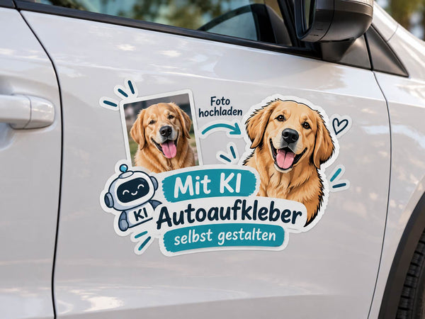 Autoaufkleber selbst gestalten mit KI