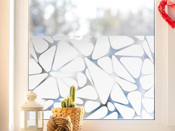 Milchglasfolie Mosaik Fensterfolie Glasdekor Sichtschutzfolie Fenster