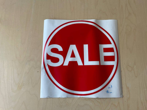 Aufkleber Sale Rund rot