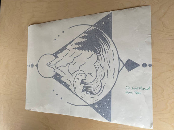 Aufkleber Geometrische Natur 60cm x 80cm