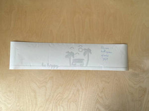 Aufkleber Be Happy Camper 60cm