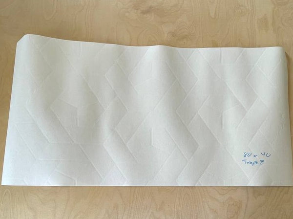 Sichtschutzfolie Trapez 80cm x 40cm