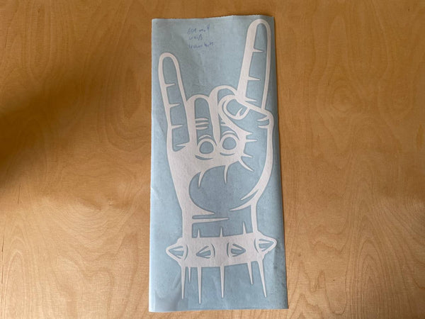 Aufkleber Rock On 40cm Hoch