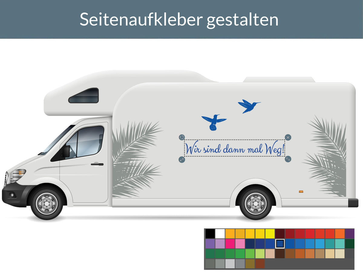 Wohnmobil Aufkleber | Wohnwagen Aufkleber | Fahrtwind
