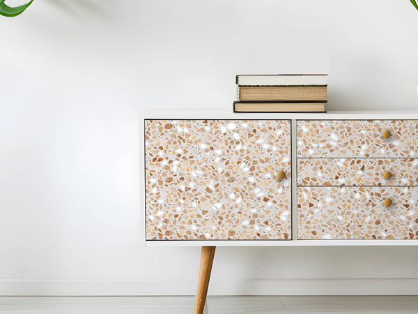 Möbelfolie Terrazzo Schrank