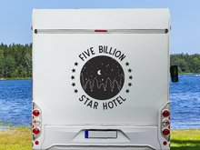 Laden Sie das Bild in den Galerie-Viewer, Wohnmobil Aufkleber 5 Billion Star Hotel