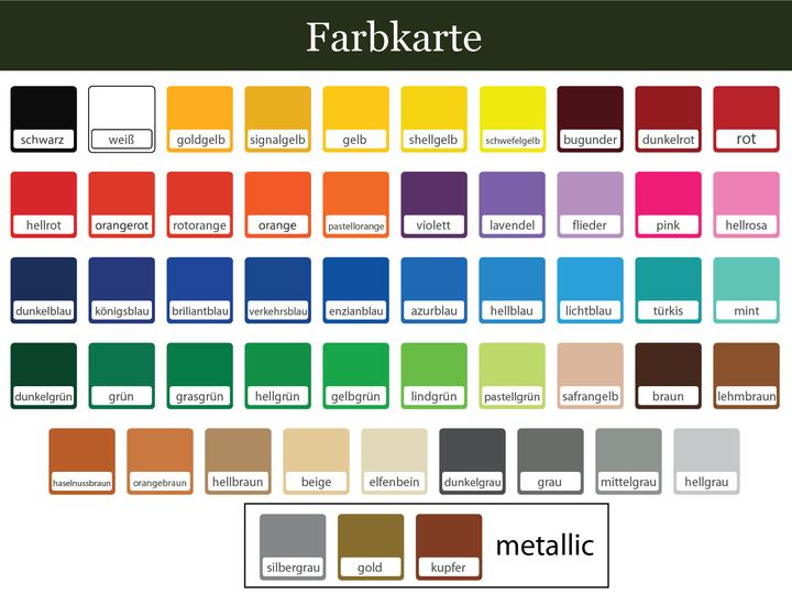 Farbkarte Aufkleber Sale Stern mit Wunschrabatt