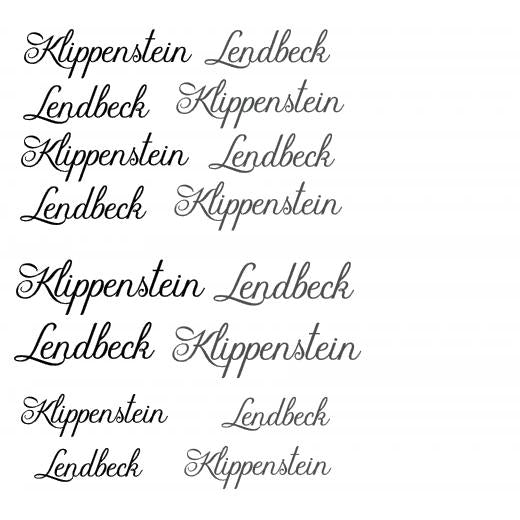 Aufkleber selber gestalten - Arbeitsfläche 25cm x 25cm