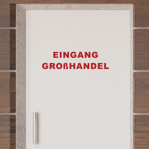 Türaufkleber selber gestalten