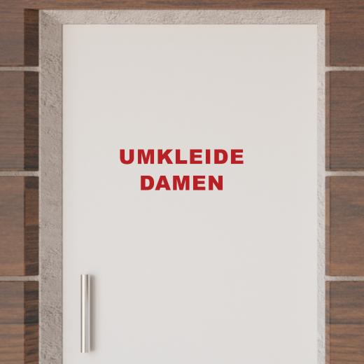 Türaufkleber selber gestalten