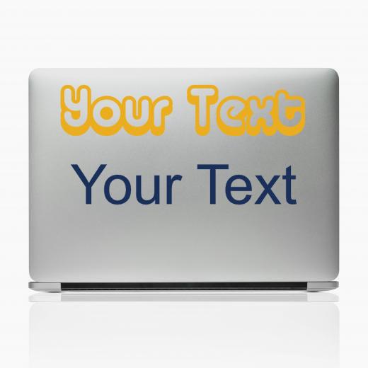 Laptop Aufkleber selber gestalten