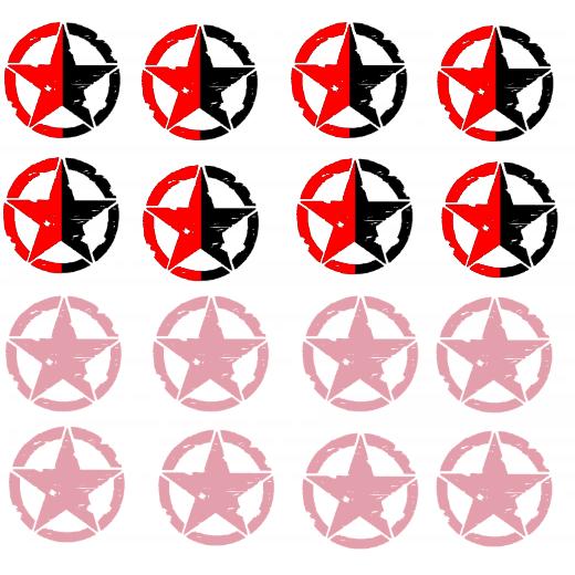 Aufkleber selber gestalten - Arbeitsfläche 25cm x 25cm