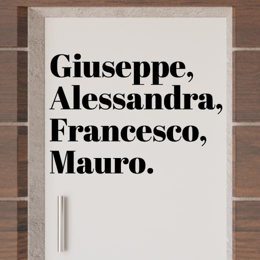 Türaufkleber selber gestalten