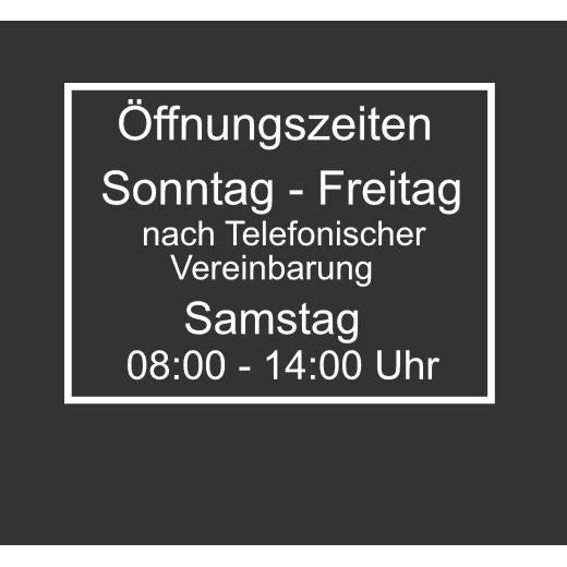 Öffnungszeiten Aufkleber selber gestalten