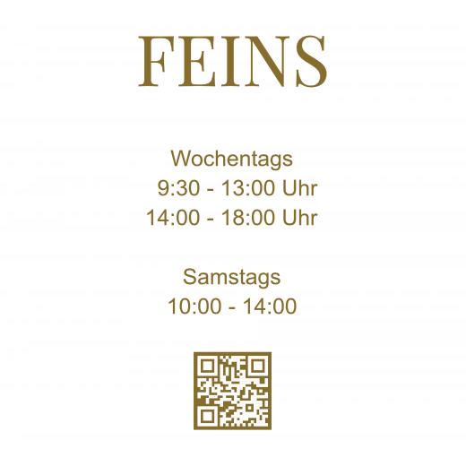 Öffnungszeiten Aufkleber selber gestalten